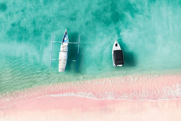 Aerial Summer - Pink Beach Bali
