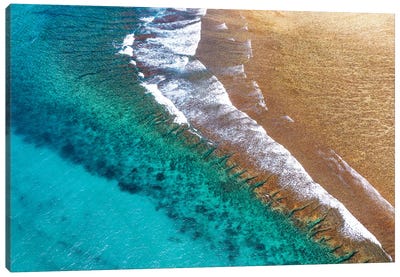 Aerial Summer - Turquoise Vibes Canvas Art Print - Aerial Beaches 