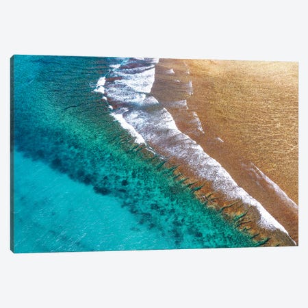 Aerial Summer - Turquoise Vibes Canvas Print #PHD2615} by Philippe Hugonnard Canvas Print