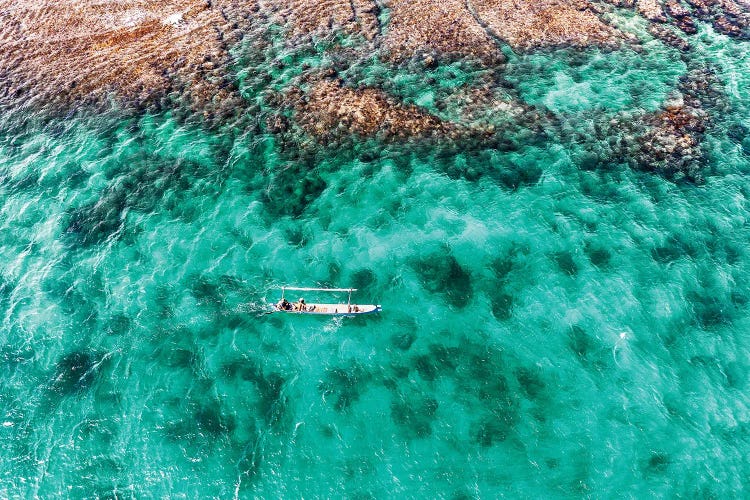 Aerial Summer - Aquamarine Lagoon by Philippe Hugonnard wall art