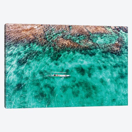 Aerial Summer - Aquamarine Lagoon Canvas Print #PHD2618} by Philippe Hugonnard Canvas Art