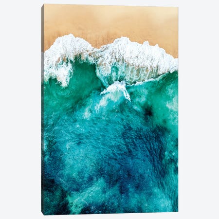 Aerial Summer - Sandy Beach Canvas Print #PHD2624} by Philippe Hugonnard Canvas Wall Art