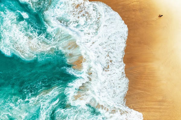 Aerial Beaches: Aerial Summer - Alone In The World by Philippe Hugonnard