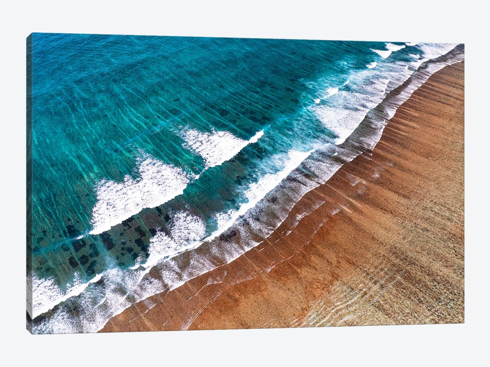 Aerial Summer - Coral Reef Beach by Philippe Hugonnard 1-piece Canvas Art