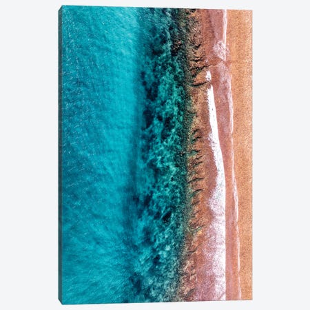 Aerial Summer - Coral Strips Canvas Print #PHD2640} by Philippe Hugonnard Canvas Art Print