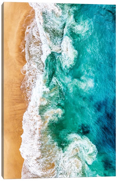 Aerial Summer - Pure Ocean Canvas Art Print - Aerial Beaches 
