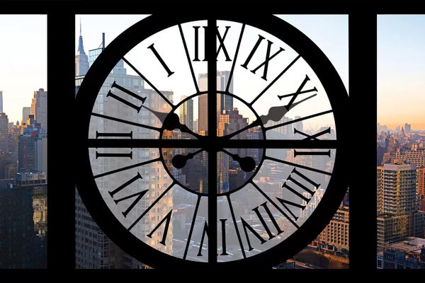 Clocks: Manhattan Sunset by Philippe Hugonnard