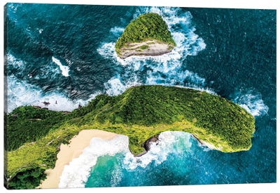 Aerial Summer - Nusa Penida Bali Canvas Art Print - Aerial Summer