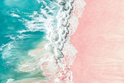 Aerial Summer - Bali Pink Beach by Philippe Hugonnard canvas print