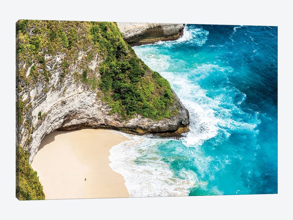 Aerial Summer - Alone On The Beach by Philippe Hugonnard 1-piece Canvas Wall Art