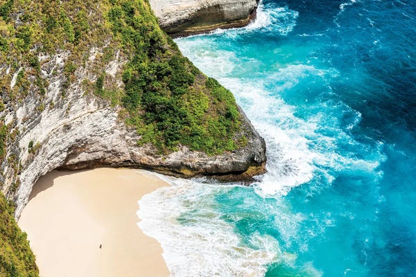 Aerial Beaches: Aerial Summer - Alone On The Beach by Philippe Hugonnard