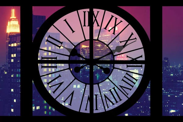 Clocks: Manhattan By Night by Philippe Hugonnard