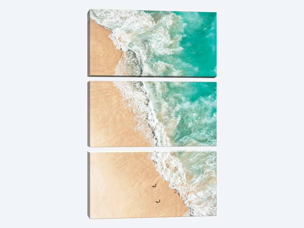 Aerial Summer - Beach Day by Philippe Hugonnard 3-piece Canvas Wall Art