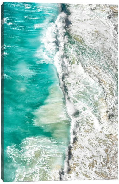 Aerial Summer - Power Wave Canvas Art Print - Aerial Beaches 