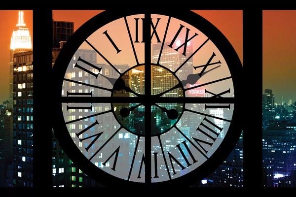 Clocks: Manhattan Night by Philippe Hugonnard