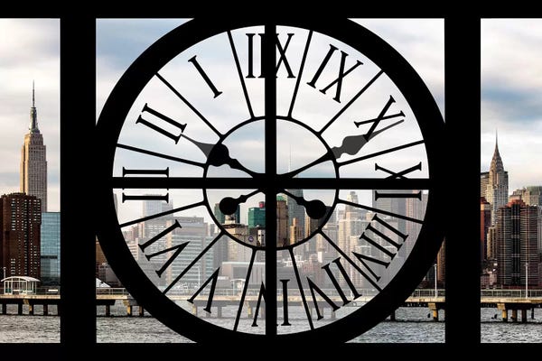 Clocks: Manhattan View by Philippe Hugonnard