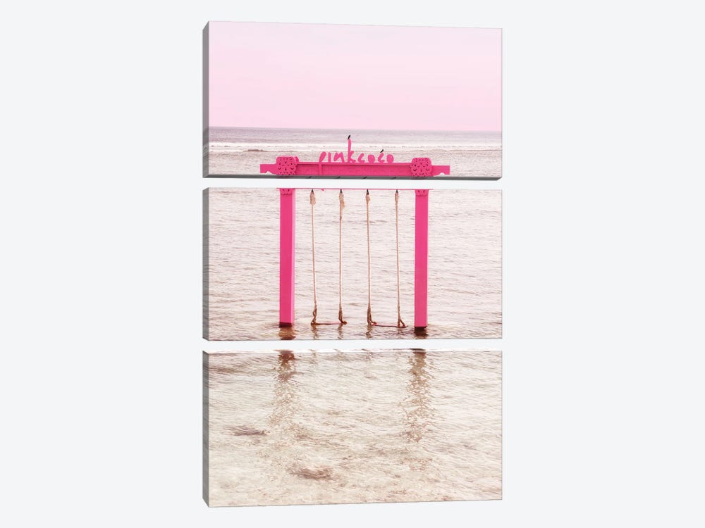 Pink Swing by Philippe Hugonnard 3-piece Canvas Wall Art