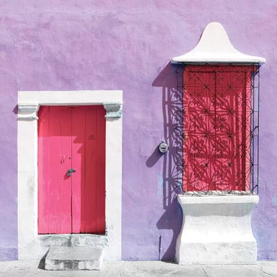 "172 Street" Pink & Mauve by Philippe Hugonnard framed canvas print