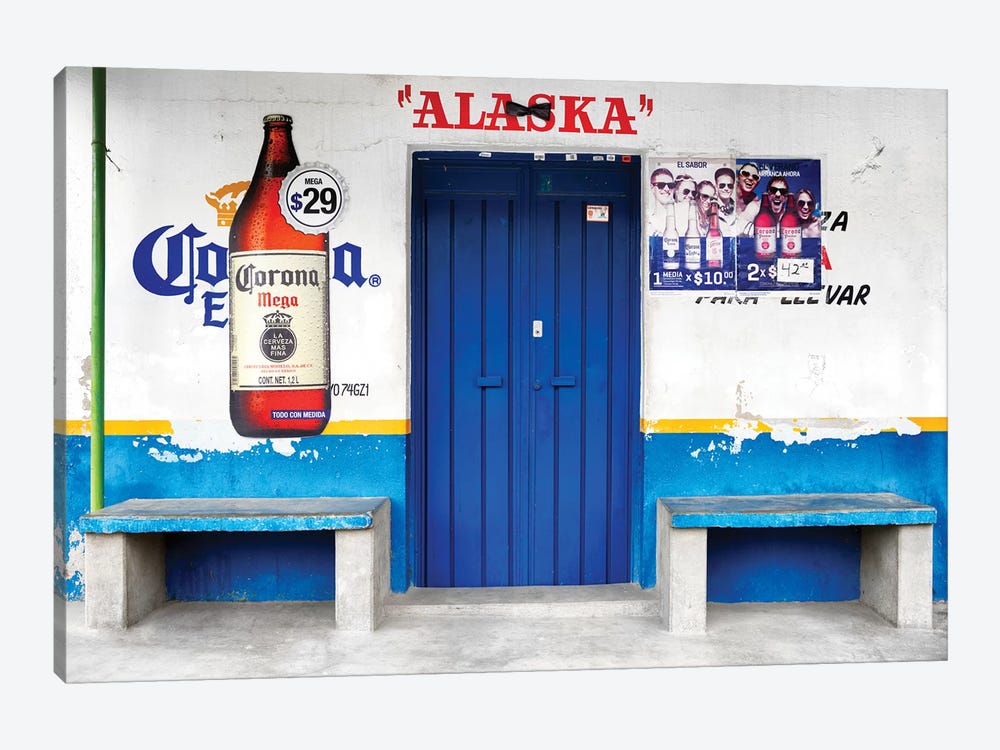 "Alaska" Blue Bar by Philippe Hugonnard 1-piece Canvas Art