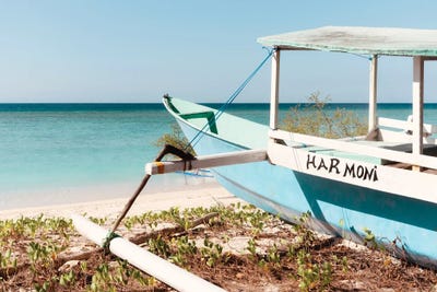 Balinese Boat by Philippe Hugonnard framed canvas print