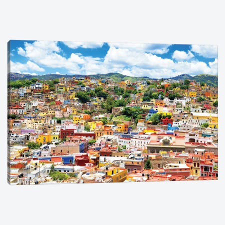 Cityscape Of Guanajuato Canvas Print #PHD273} by Philippe Hugonnard Canvas Art Print