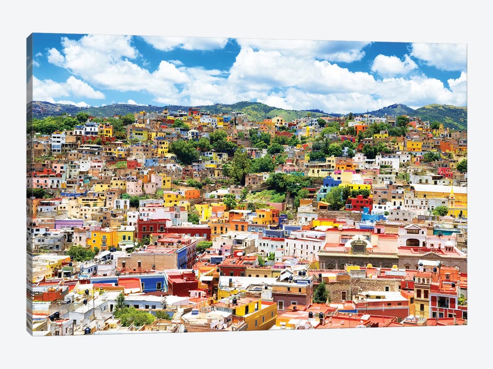 Cityscape Of Guanajuato 1-piece Canvas Art Print