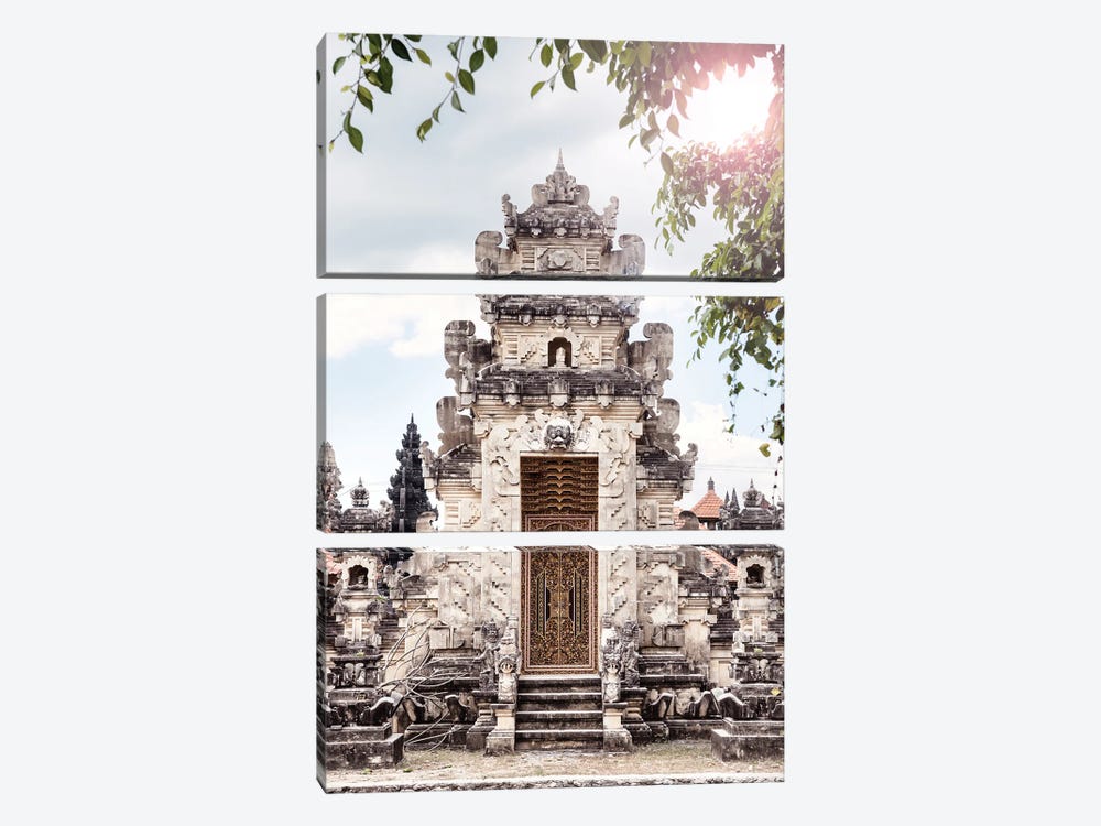 White Temple by Philippe Hugonnard 3-piece Canvas Art Print