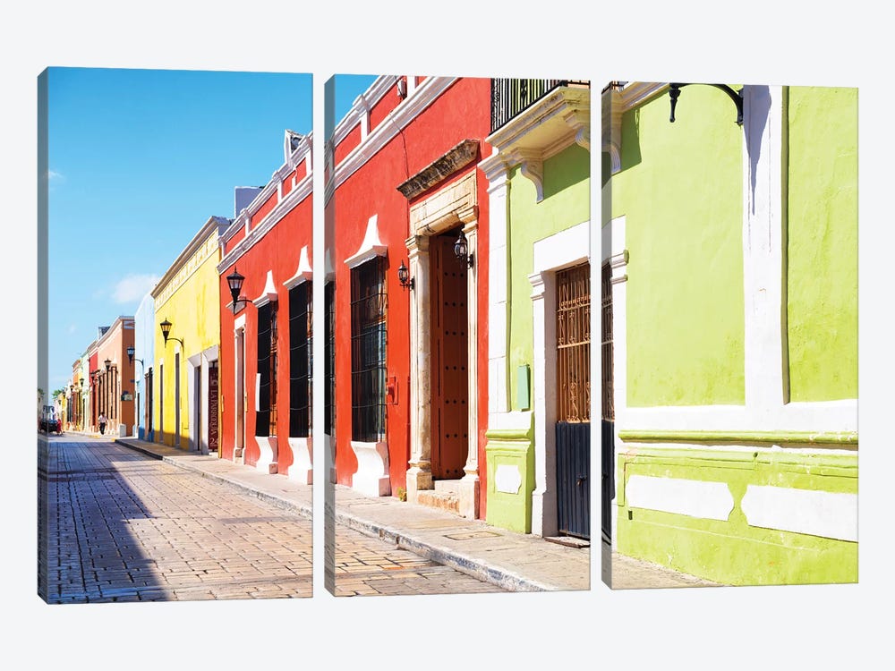 Color Street by Philippe Hugonnard 3-piece Canvas Art