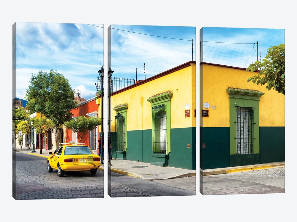 Colorful Mexican Street by Philippe Hugonnard 3-piece Canvas Art