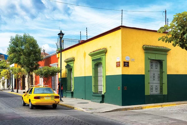 Mexico: Colorful Mexican Street by Philippe Hugonnard