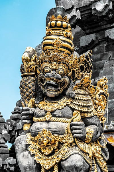 Indonesian God Statue by Philippe Hugonnard framed canvas print