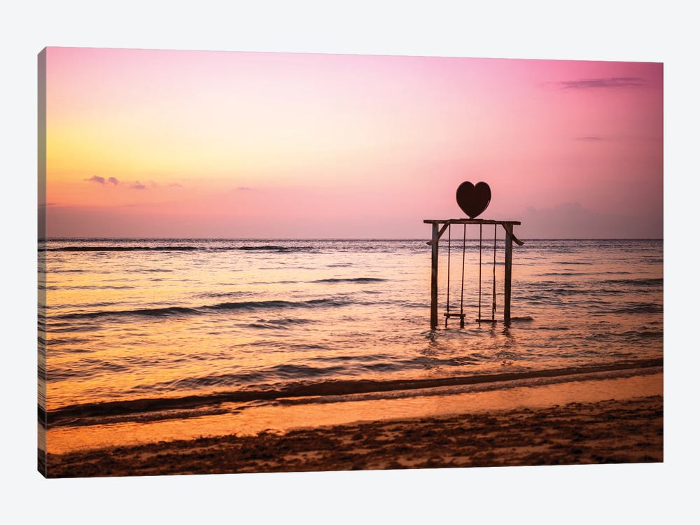 Sunset Lovers by Philippe Hugonnard 1-piece Canvas Wall Art