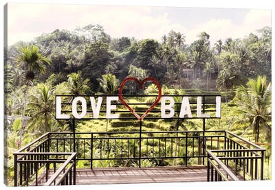 Love Bali Canvas Art Print - Indonesia Art