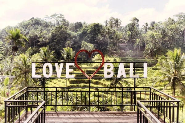 Fine Art Print: Love Bali by Philippe Hugonnard
