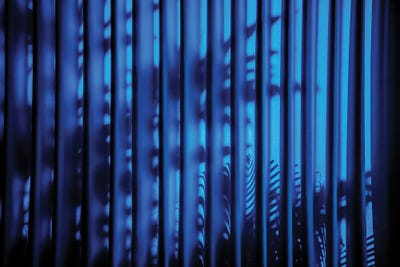 Blue Curtain Shadow II by Philippe Hugonnard framed canvas print