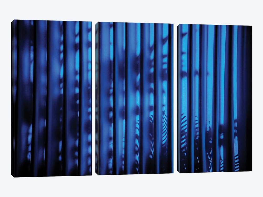 Blue Curtain Shadow II by Philippe Hugonnard 3-piece Canvas Art Print