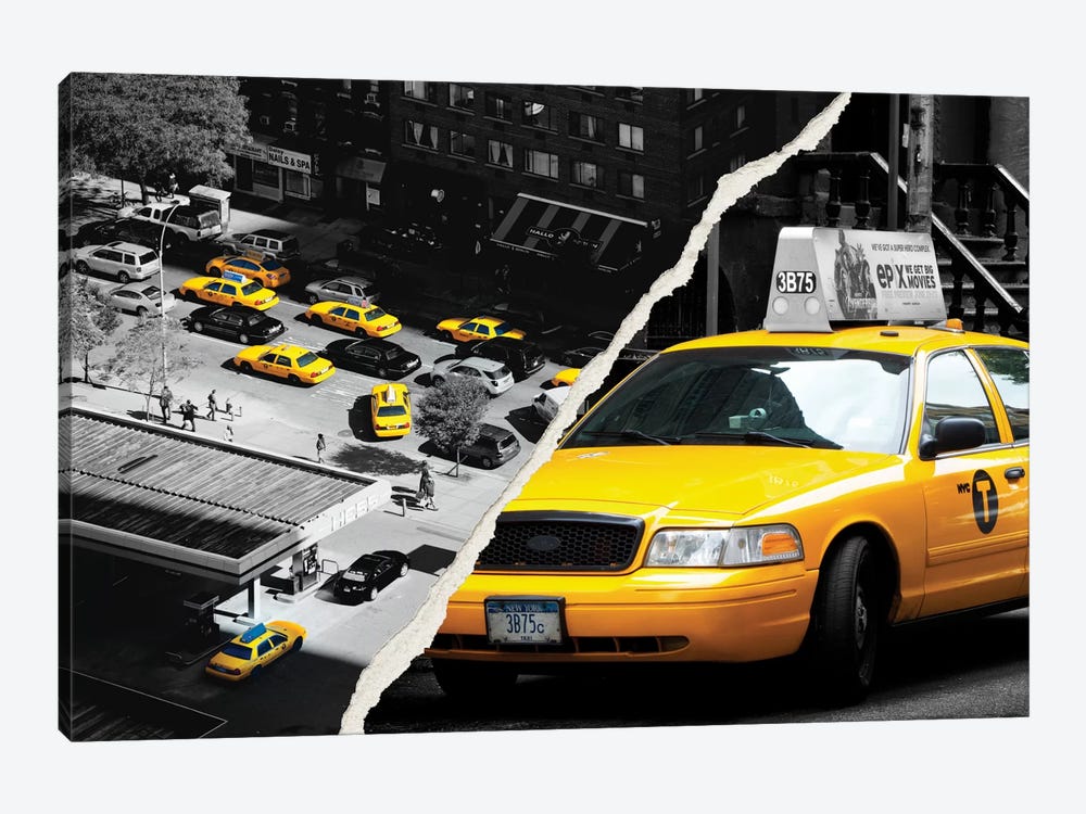 New York Taxis by Philippe Hugonnard 1-piece Canvas Print