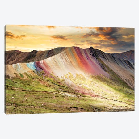 Palcoyo Mountain At Sunset Canvas Print #PHD2821} by Philippe Hugonnard Art Print