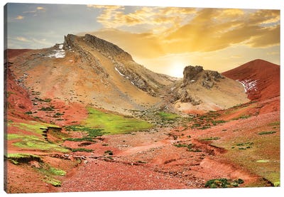 Red Valley Canvas Art Print