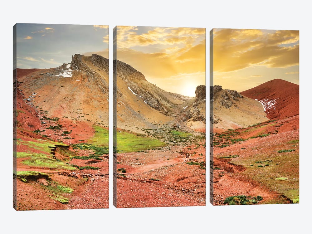 Red Valley by Philippe Hugonnard 3-piece Art Print