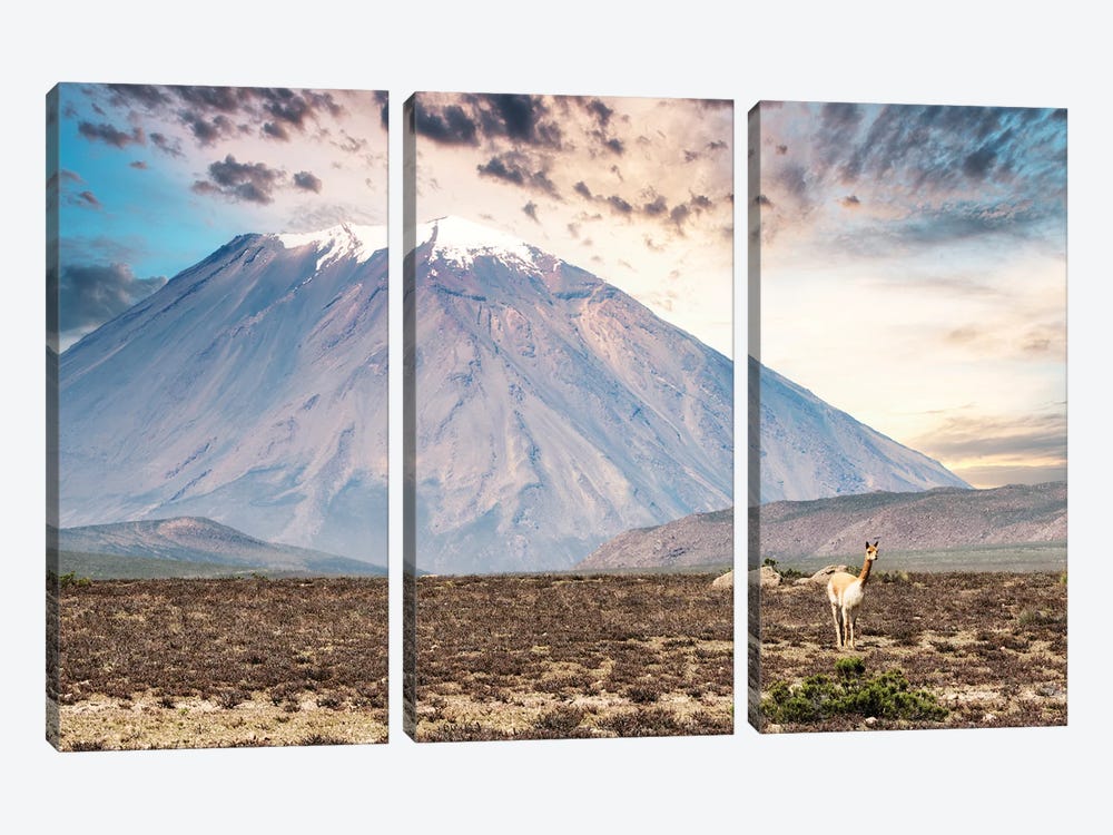 El Misti Stratovolcano by Philippe Hugonnard 3-piece Canvas Art