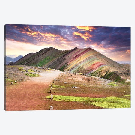 Palcoyo's 7 Colored Moutain Canvas Print #PHD2839} by Philippe Hugonnard Canvas Art