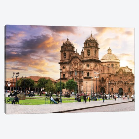 Cusco Cathedral Canvas Print #PHD2840} by Philippe Hugonnard Canvas Art Print