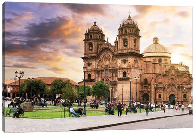 Cusco Cathedral Canvas Art Print - South America Art