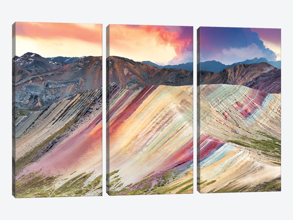 Sunset Palcoyo Mountain by Philippe Hugonnard 3-piece Art Print