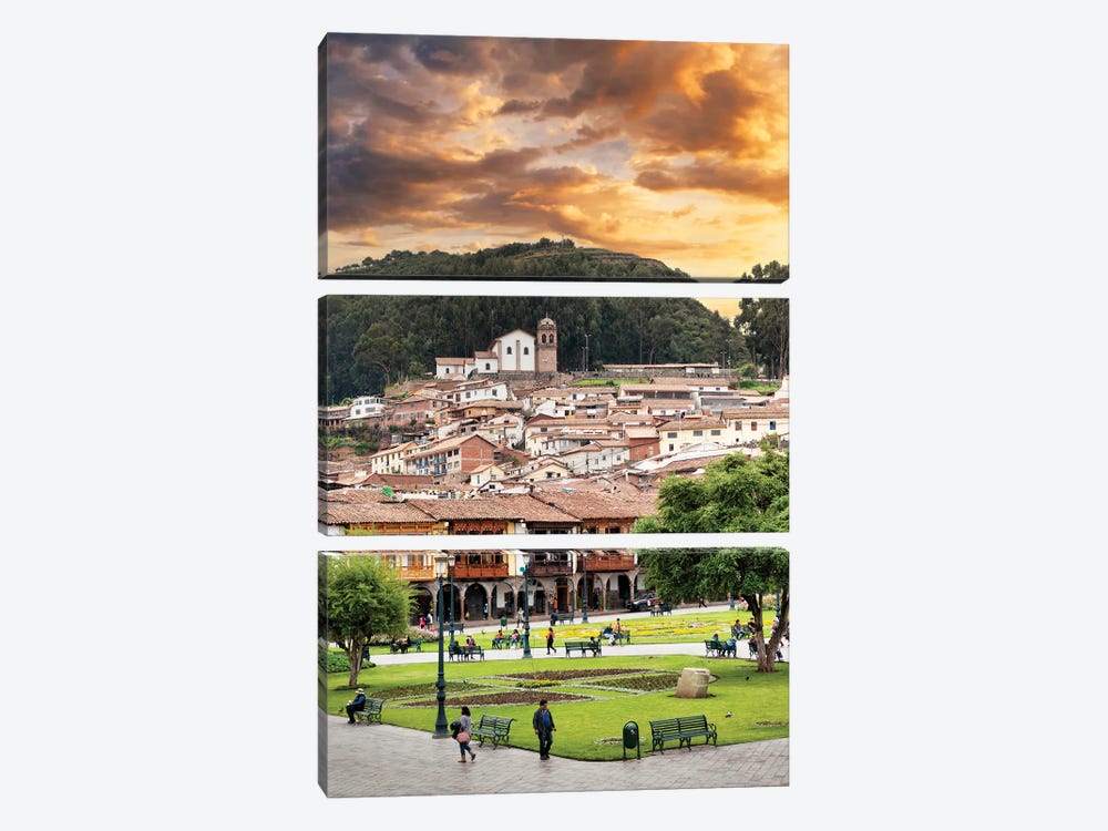 Cusco Sunset by Philippe Hugonnard 3-piece Canvas Print