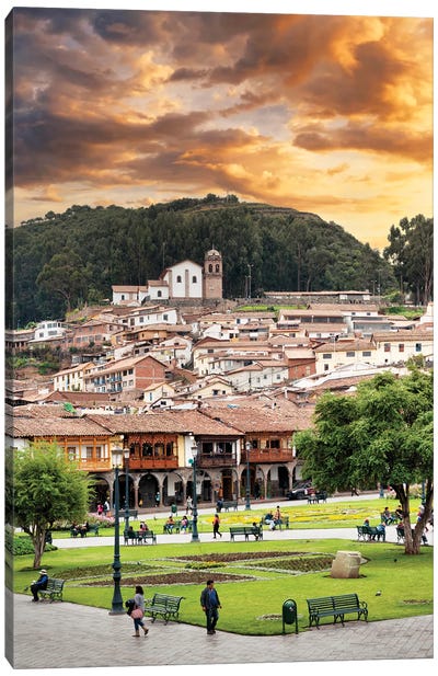 Cusco Sunset Canvas Art Print - South American Culture