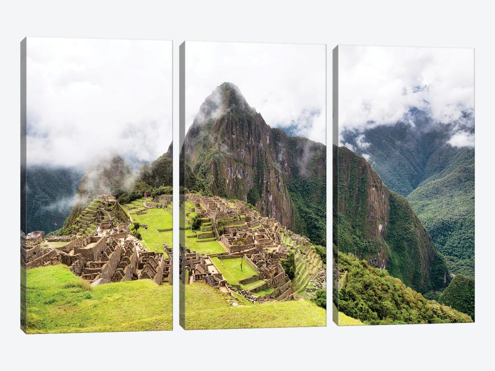 The Lost City Of Machu Picchu by Philippe Hugonnard 3-piece Canvas Wall Art