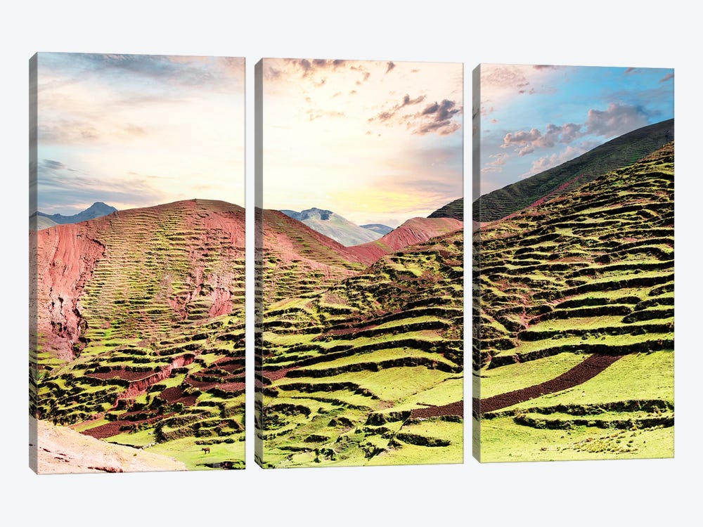 Valley Of Palcoyo by Philippe Hugonnard 3-piece Canvas Art Print
