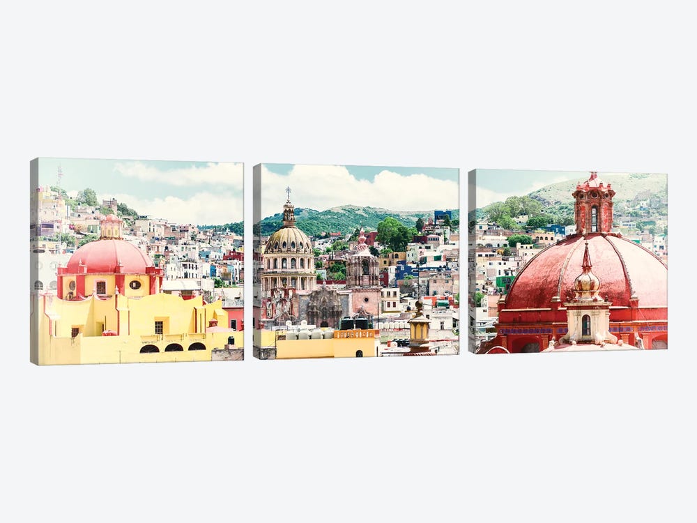 Guanajuato Cityscape by Philippe Hugonnard 3-piece Canvas Wall Art